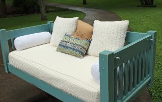 swing bed, porch bed, hanging bed, 
